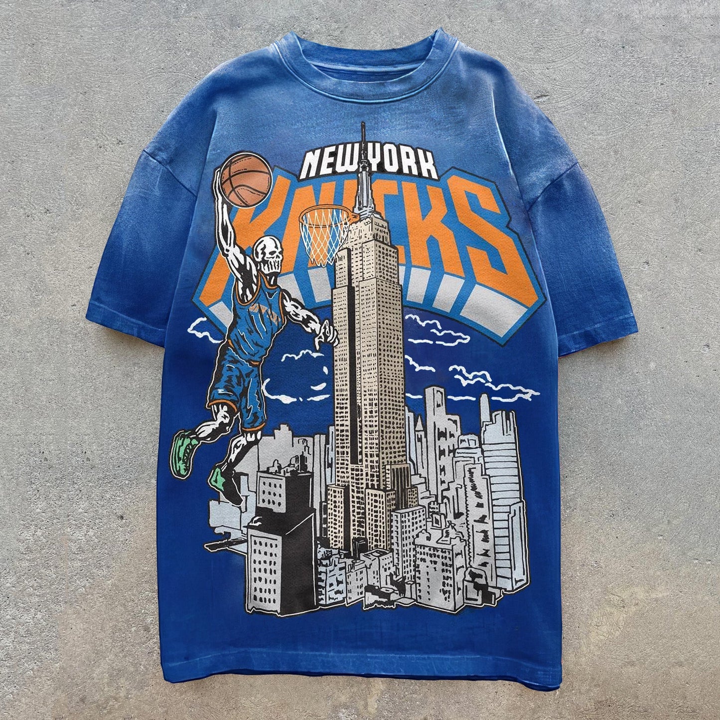 Camiseta de manga corta con estampado de los New York Knicks