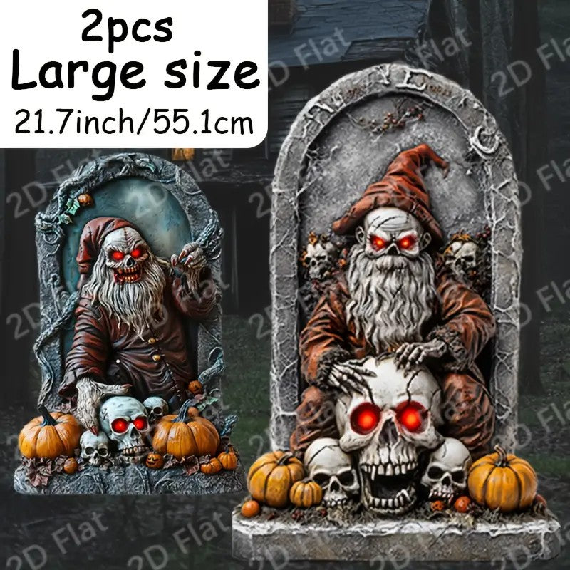 2pcs APUNGA Large Halloween Tombstone Decorations