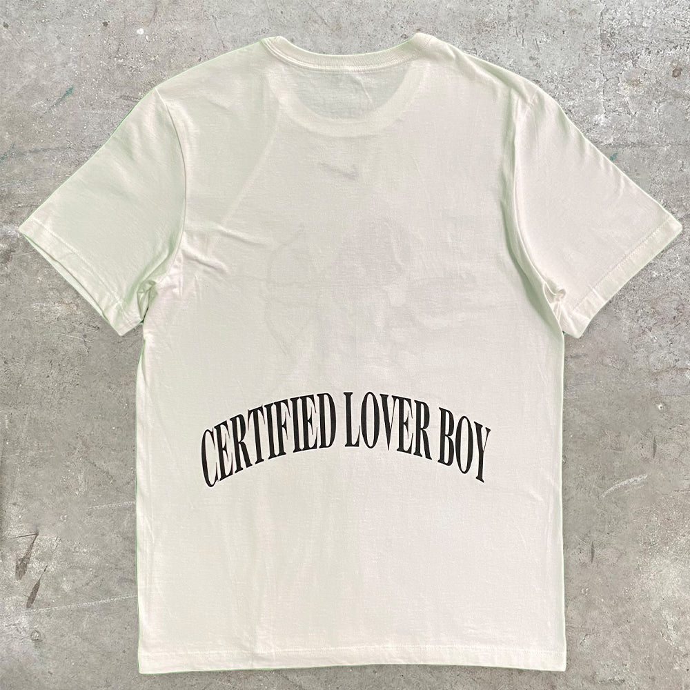 Camiseta informal de manga corta con estampado de ángel, estilo retro y holgado