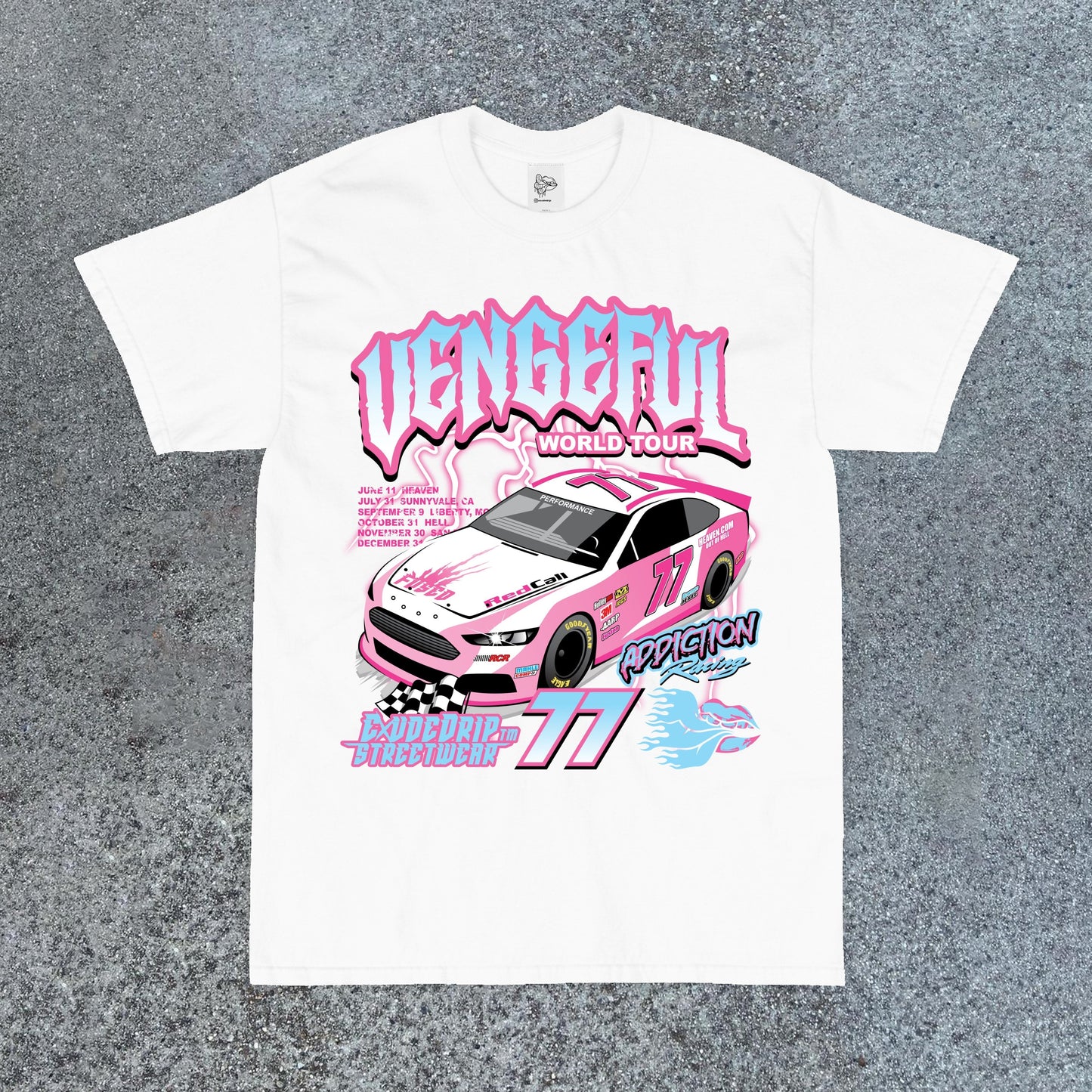 Camiseta de manga corta con estampado de coches de la marca Tide