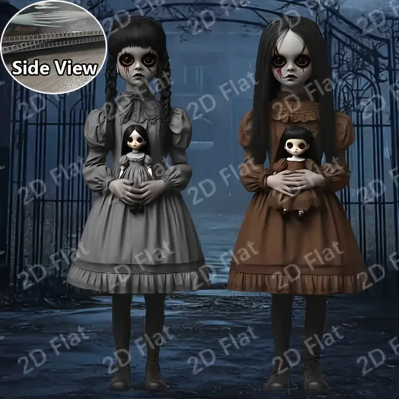 2D Flat 2 Large Size Halloween Patio Signs