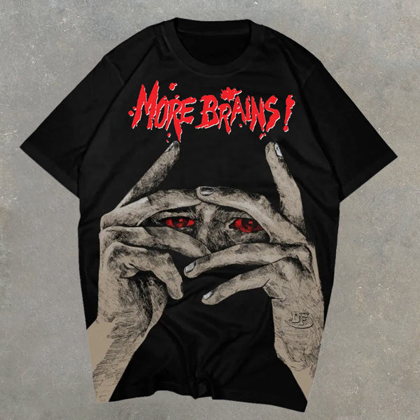 Camiseta de manga corta con cuello redondo y estampado personalizado