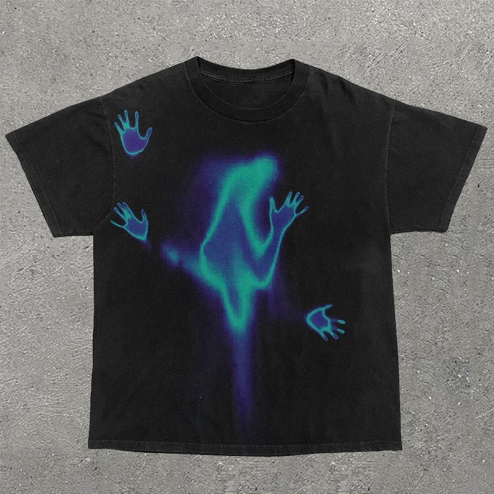 Kurzarm-T-Shirt mit lustigem Aufdruck