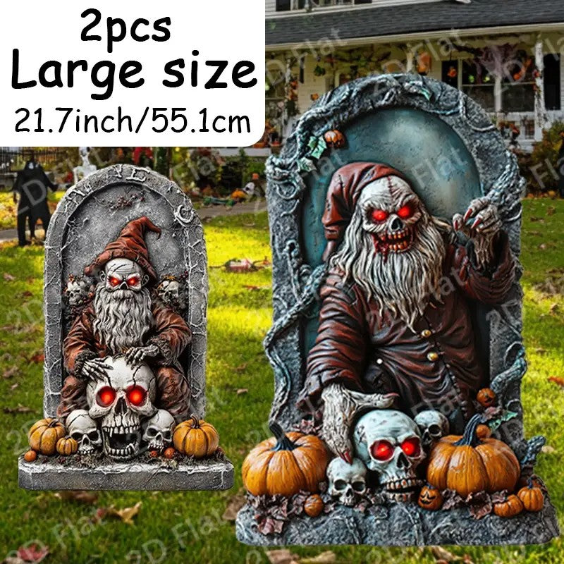 2pcs APUNGA Large Halloween Tombstone Decorations