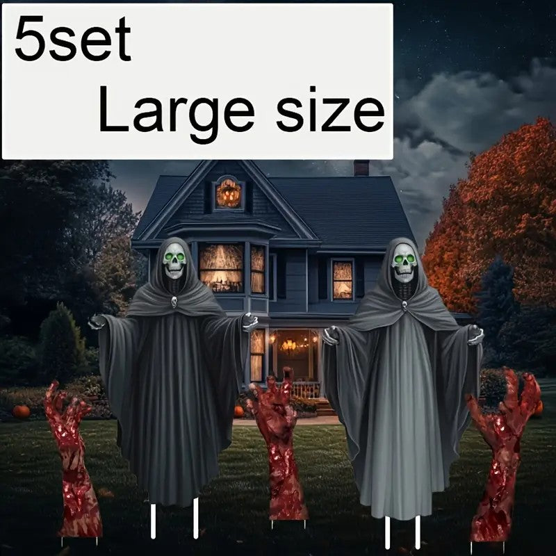 2D Plane 5pcs Set of Halloween Large Size Courtyard Decoration Ornaments