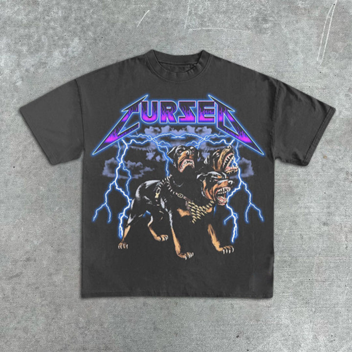 Kurzärmliges T-Shirt mit Grafikdruck