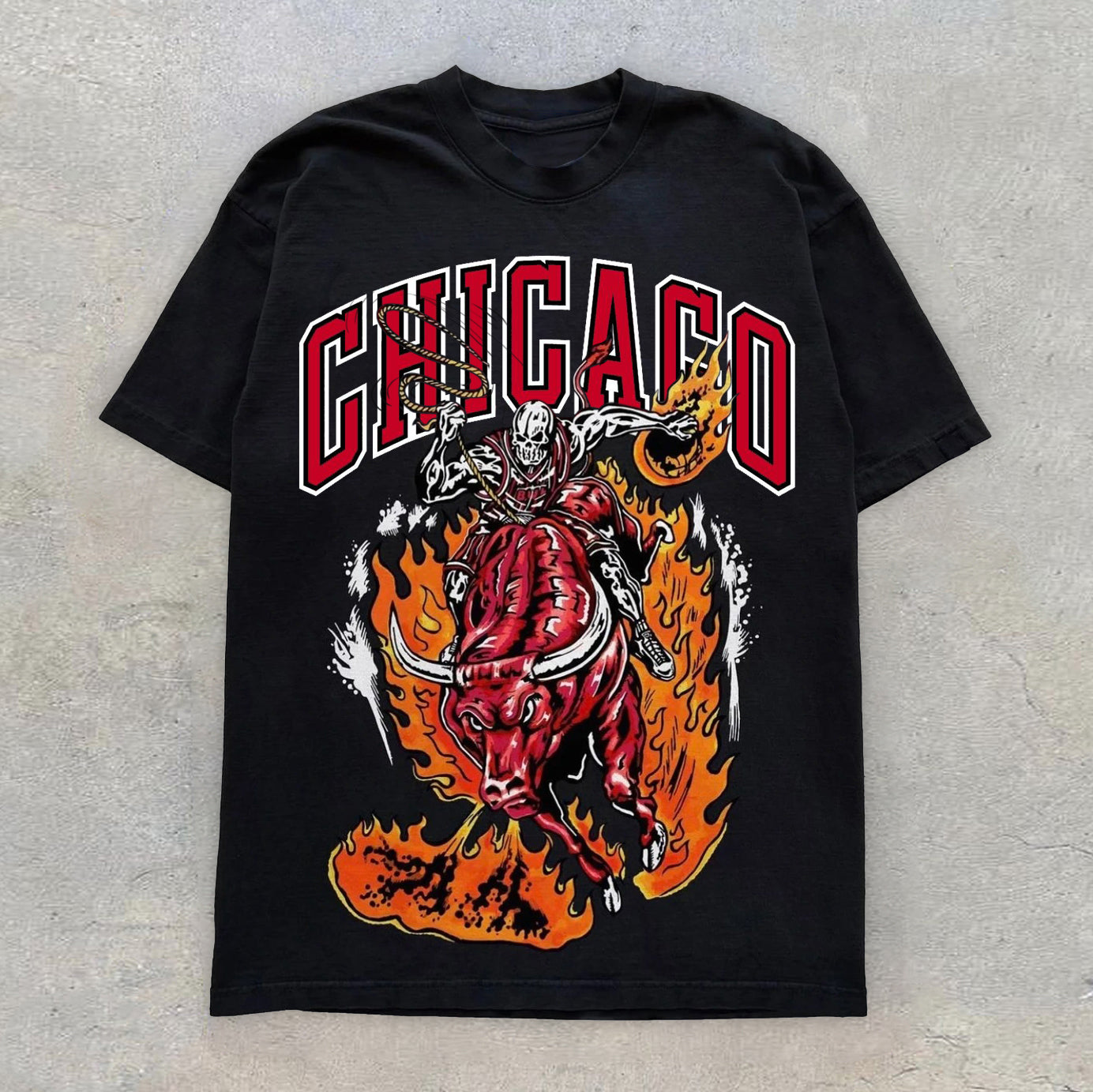 Camiseta con estampado deportivo retro casual de moda
