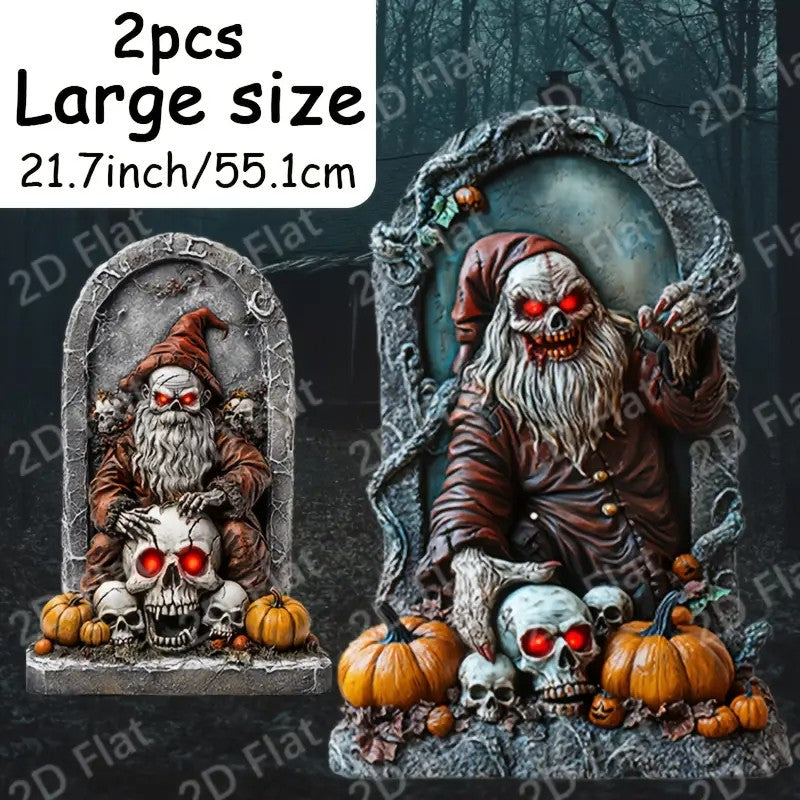 2pcs APUNGA Large Halloween Tombstone Decorations