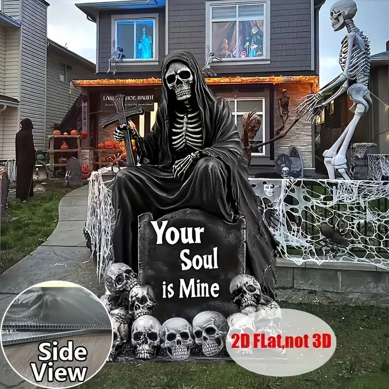 1set Large Halloween Outdoor Yard Decoration Sign
