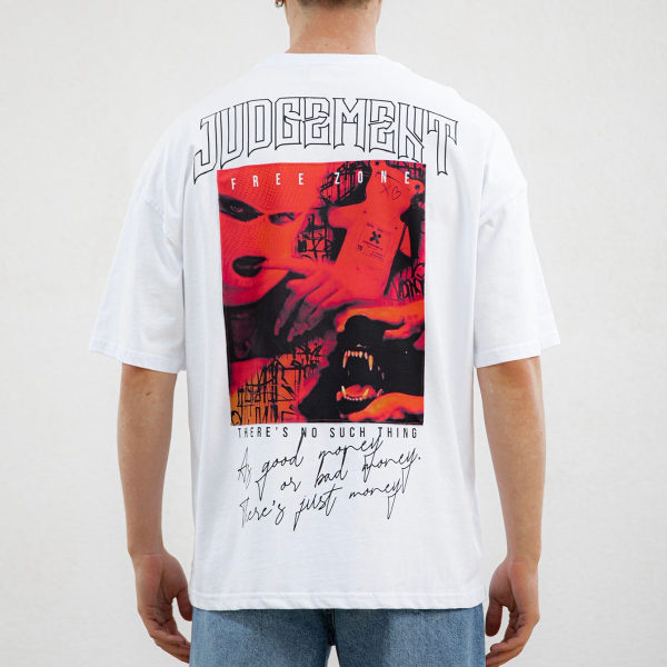 Fashion-Preppy-T-Shirt mit Statement-Print