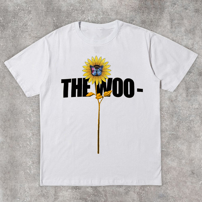 Camiseta de manga corta retro holgada informal de moda