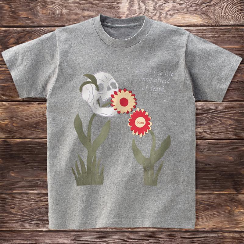 Camiseta de manga corta con estampado callejero personalizado