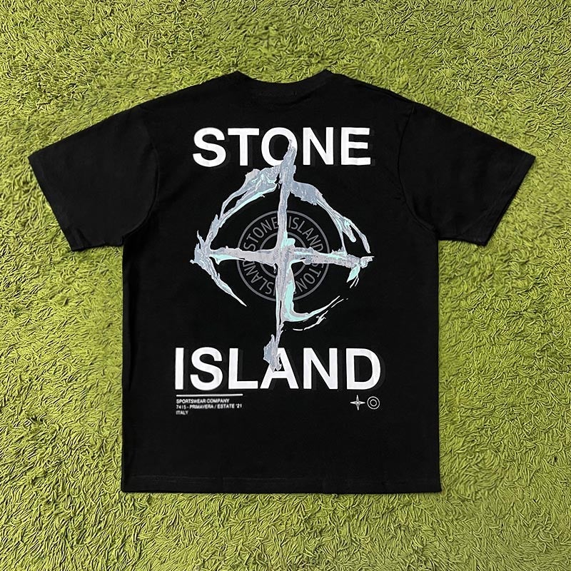 Camiseta de manga corta estampada de la marca Fashion Tide