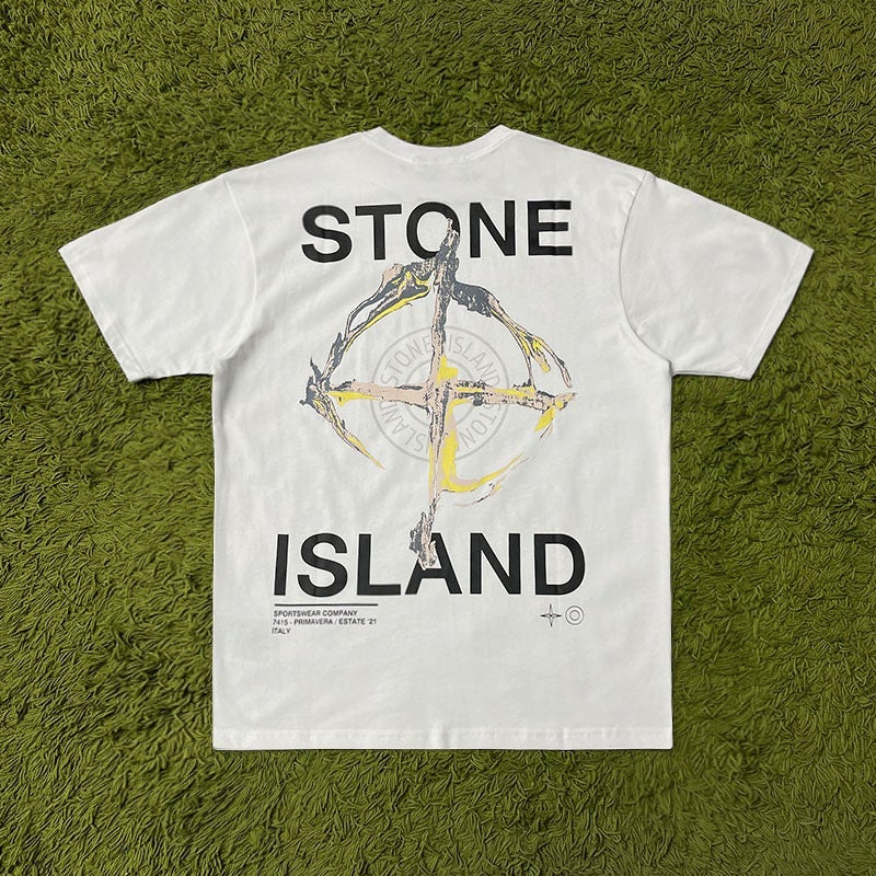 Camiseta de manga corta estampada de la marca Fashion Tide