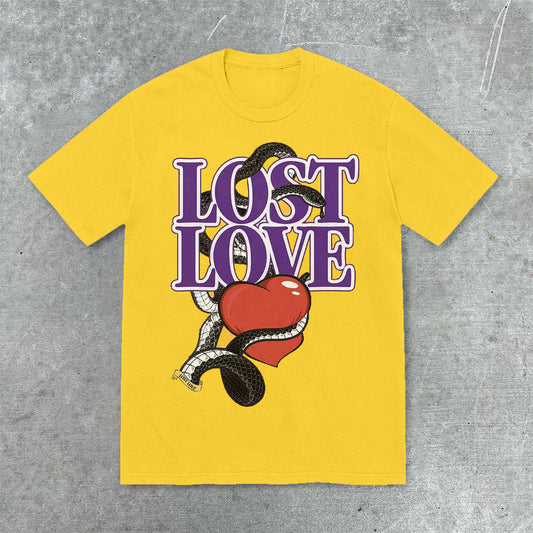 Camiseta de manga corta con estampado retro moderno y urbano