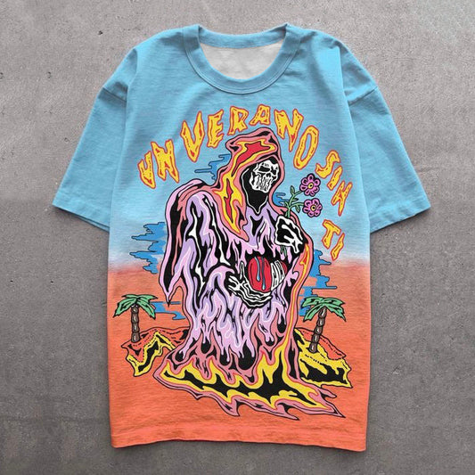 Camiseta con estampado de colores Un Verano Sin Ti Stitch
