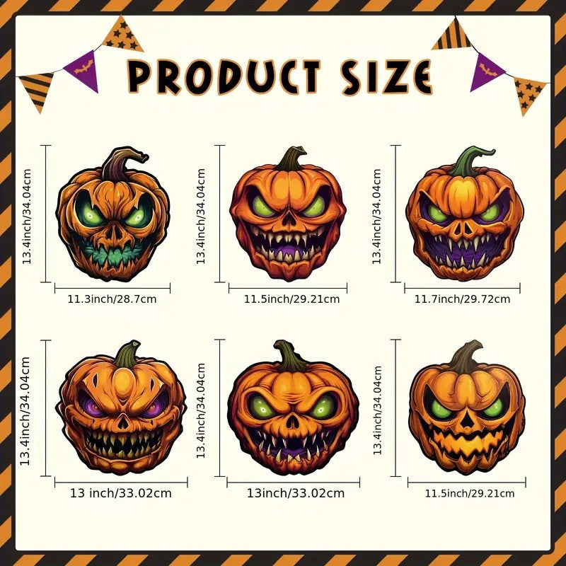 6pcs Halloween Plastic Yard Decorations Set