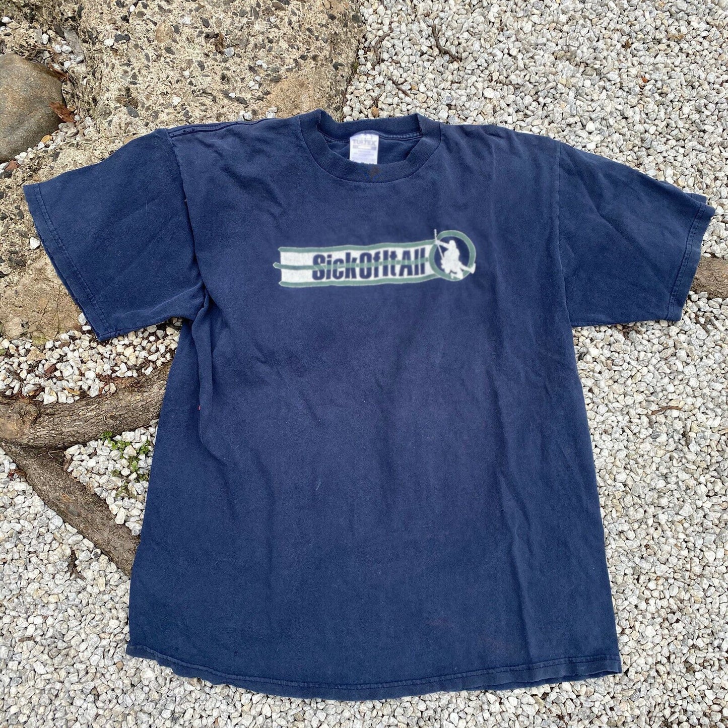 Camiseta de manga corta de moda retro de la marca Tide