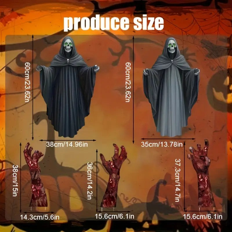 2D Plane 5pcs Set of Halloween Large Size Courtyard Decoration Ornaments