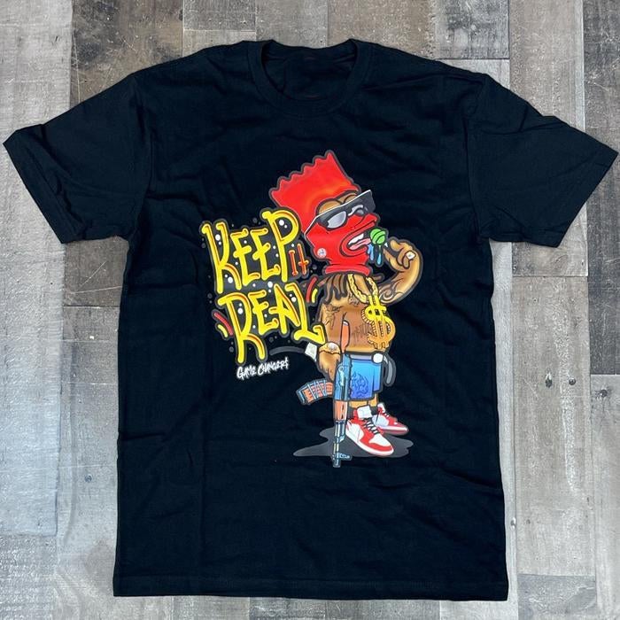 Estampado suelto de moda personalizado de manga corta