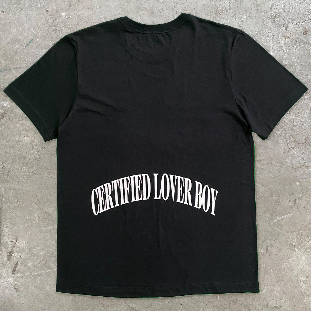 Camiseta informal de manga corta con estampado de ángel, estilo retro y holgado