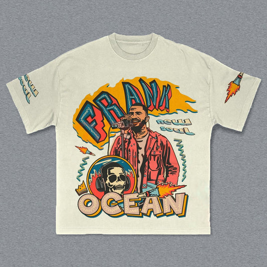 Singer-songwriter Print Short Sleeve T-Shirt
