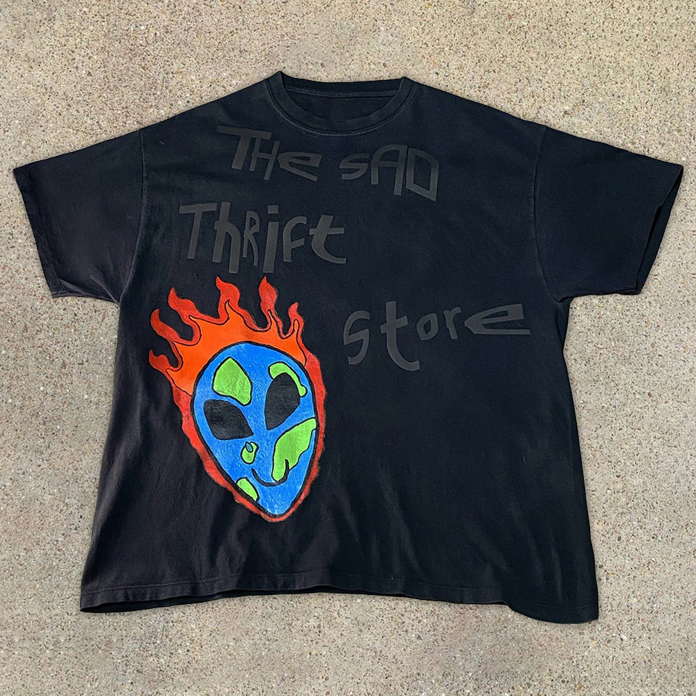 Alien – Lässiges, kurzärmliges Street-T-Shirt