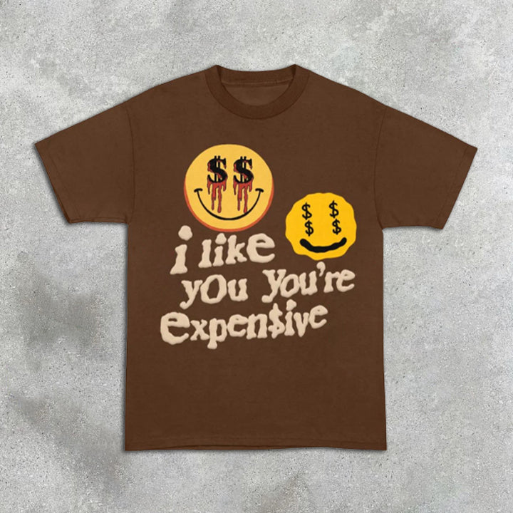 Camiseta de manga corta con estampado gráfico de Smiley