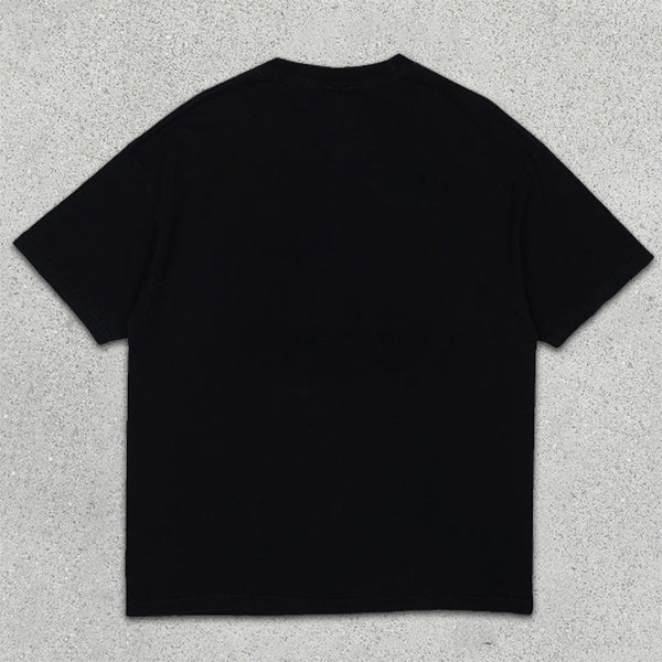 Kurzärmliges T-Shirt mit Totenkopf-Grafikprint