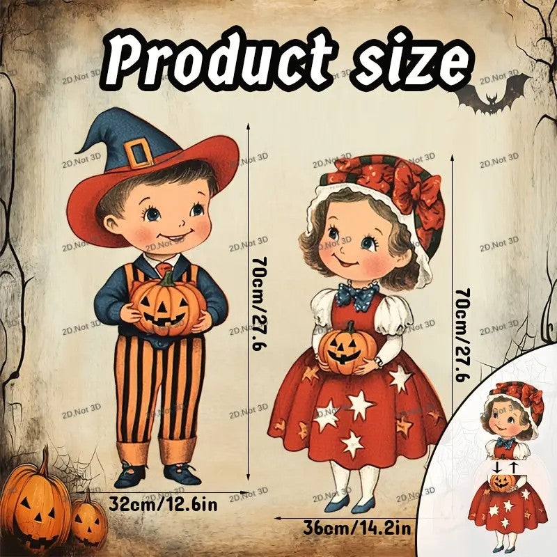 2pcs APUNGA Large Halloween Lawn Decorations - Yard Signs with Jack-o'-Lanterns,