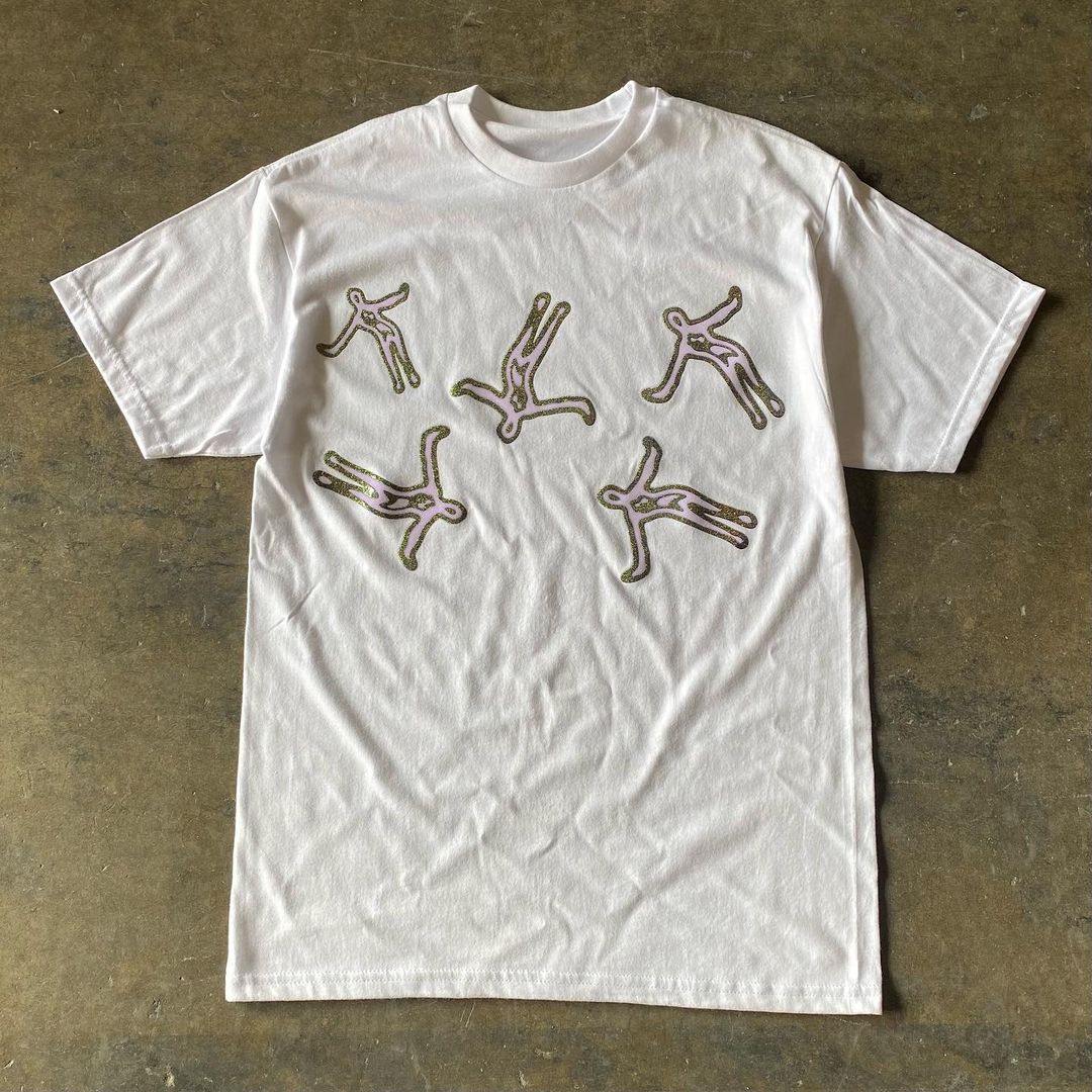 Camiseta informal retro holgada de manga corta a la moda urbana