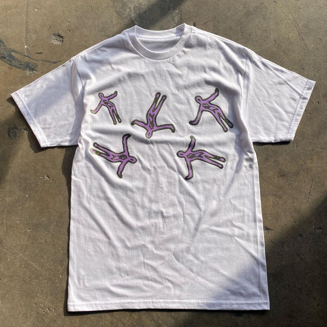 Camiseta informal retro holgada de manga corta a la moda urbana