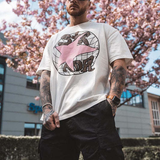 Fashion Star Preppy Loose Crew Neck T-Shirt