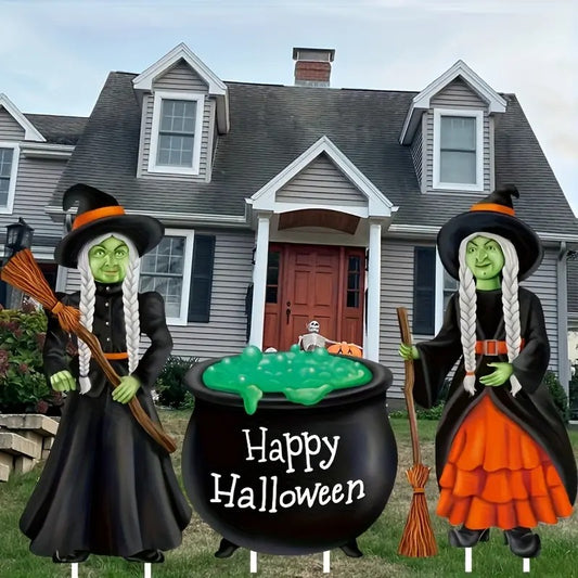 3pcs Large Vintage Halloween Yard Decoration