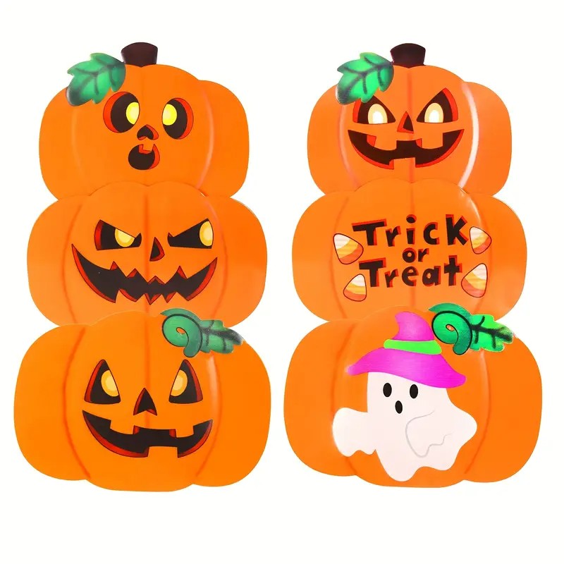 2 sets of Halloween decorations, outdoor courtyard lawn stakes, plastic signs