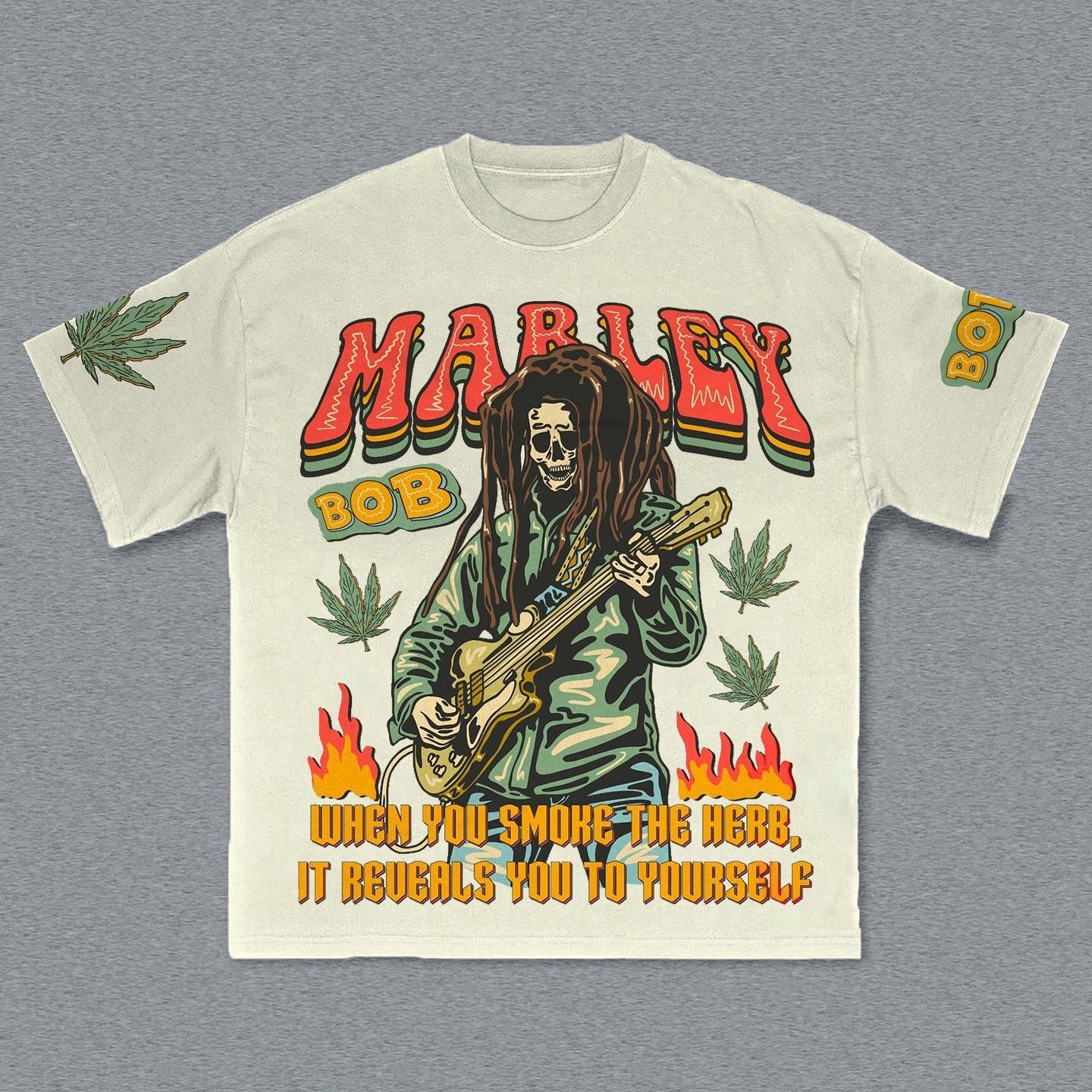 Rock Singer Print Short Sleeve T-Shirt