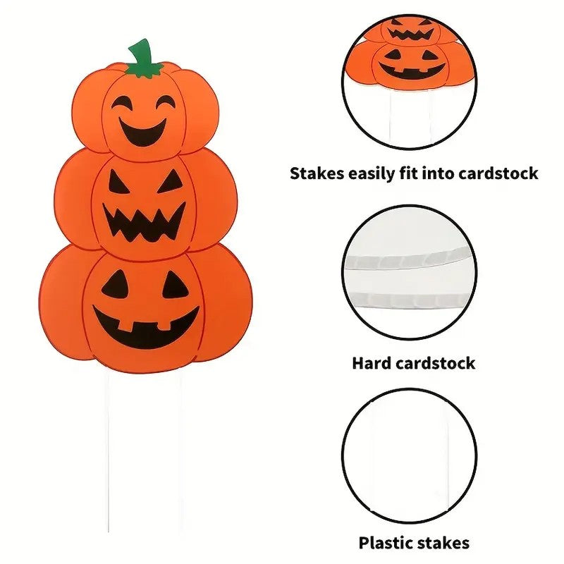 6 Halloween Yard Signs and Stakes