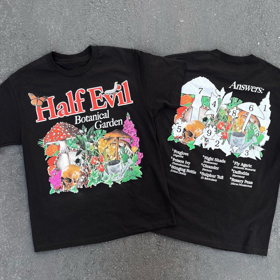 Camiseta de manga corta informal de estilo hip hop y moda urbana
