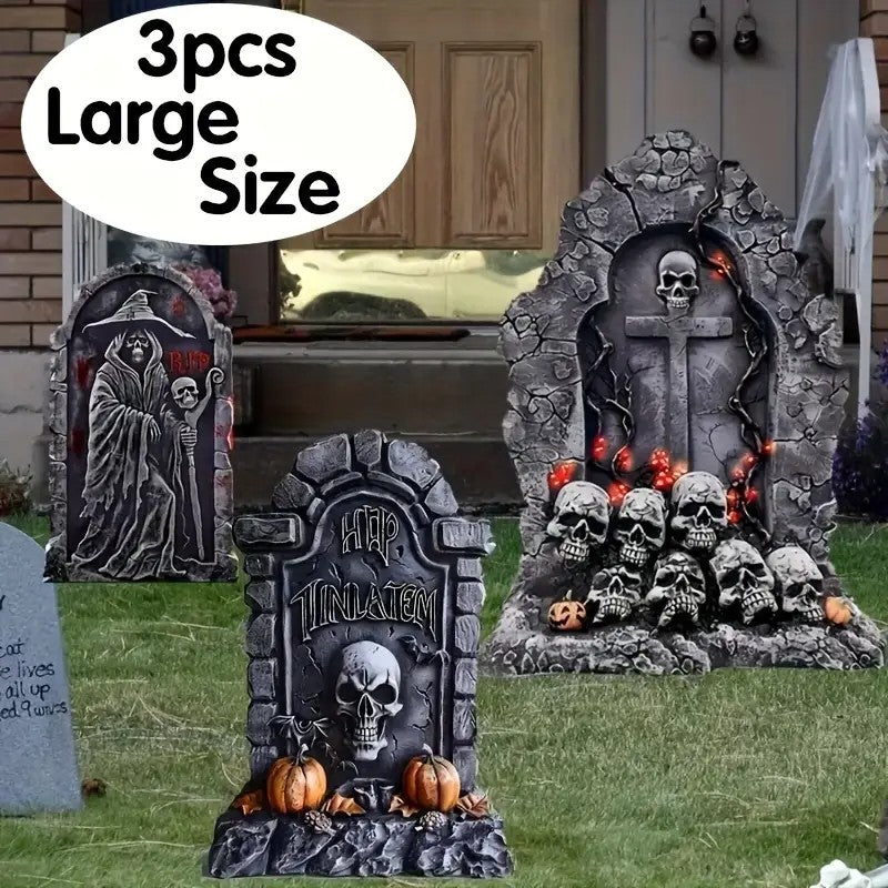 Three Large Tombstones