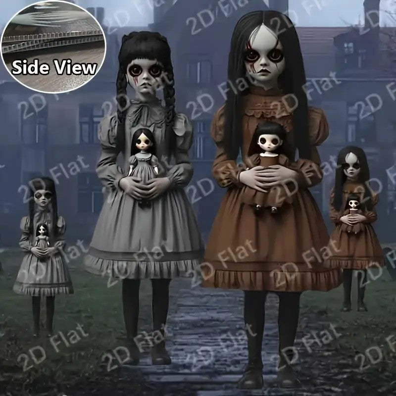 2D Flat 2 Large Size Halloween Patio Signs