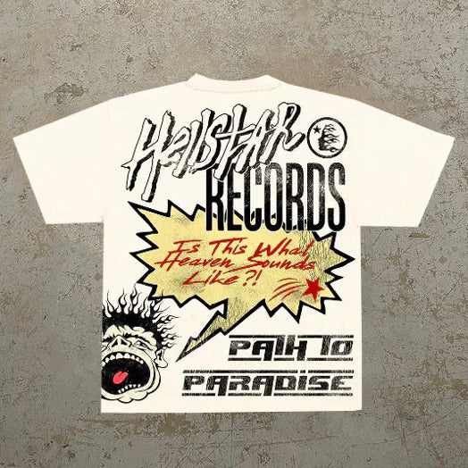 Kurzärmliges T-Shirt mit Alphabet-Mix-Print