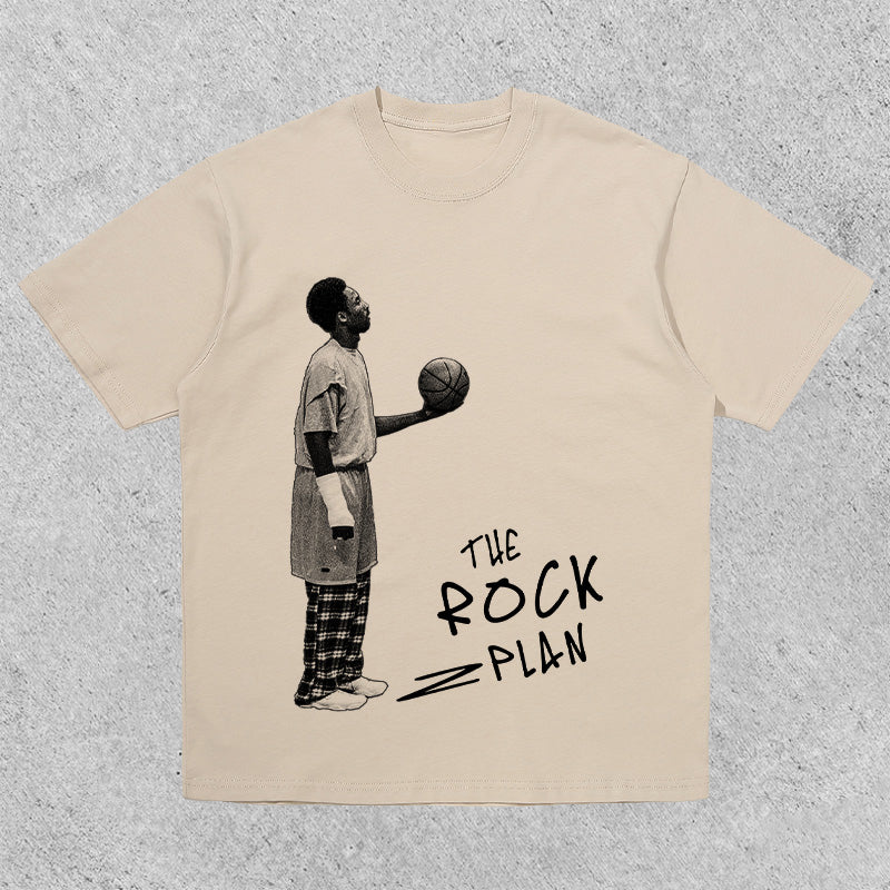 La nueva camiseta de baloncesto callejero informal con marco de pelota se ha ido