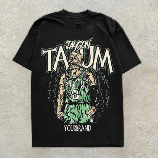 Camiseta de manga corta con estampado personalizado de Street Style
