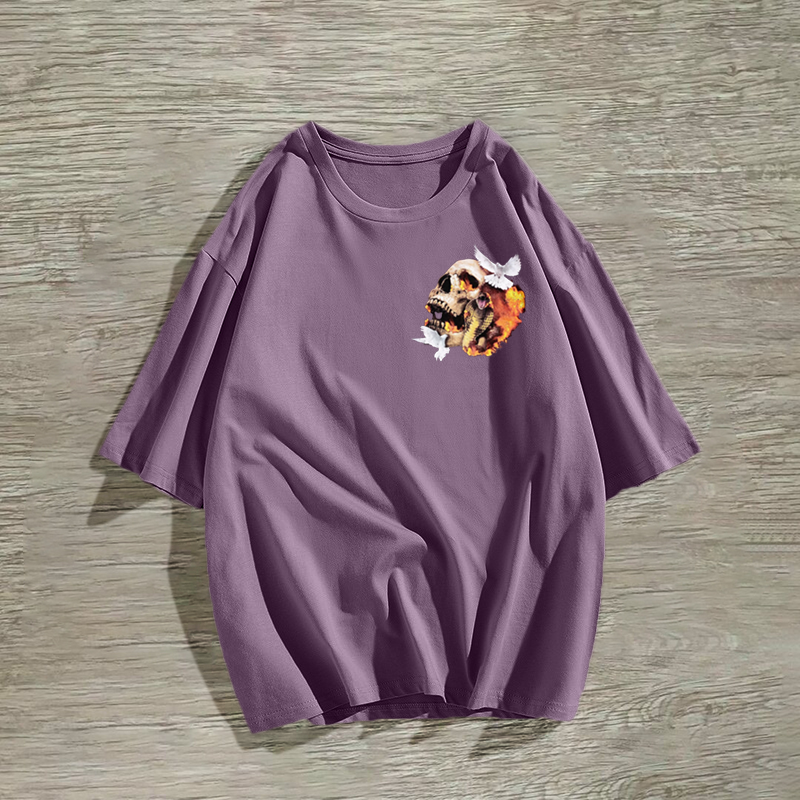 Camiseta personalizada con estampado de calavera