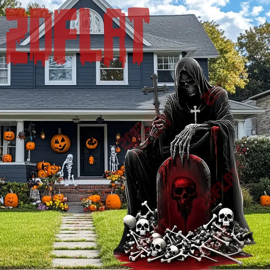 2D Plane 1 Set of Large Halloween Garden Decoration Ornaments