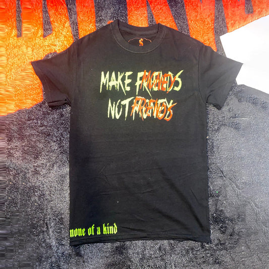 Camiseta holgada con letras retro de estilo callejero