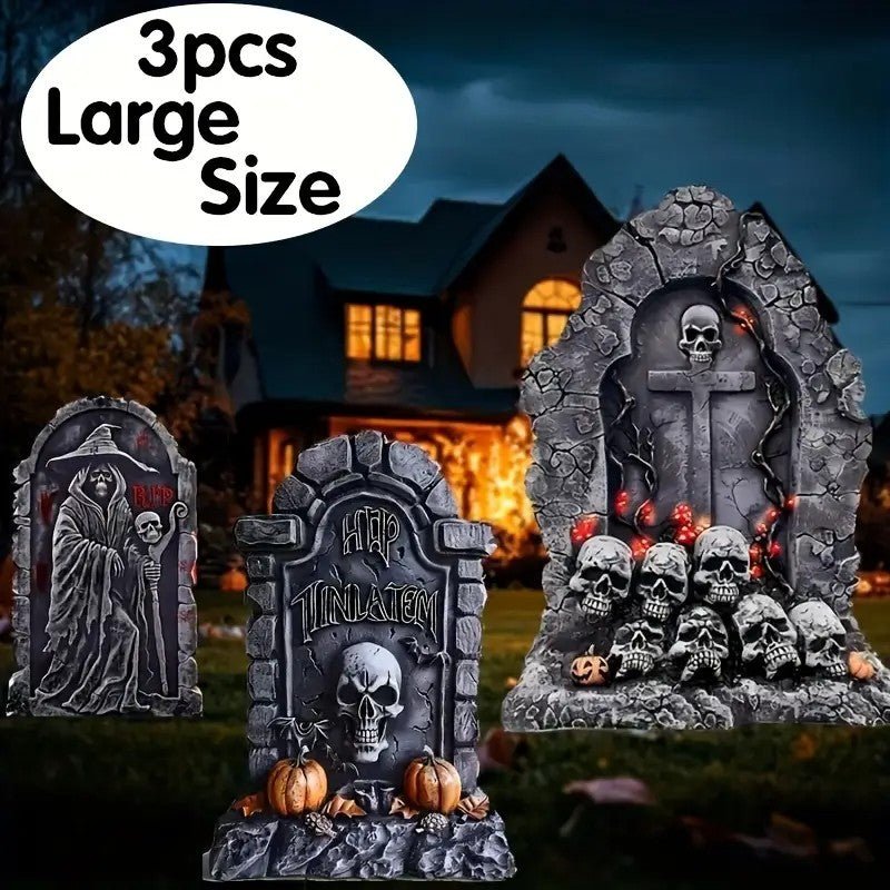 Three Large Tombstones