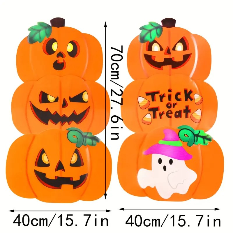 2 sets of Halloween decorations, outdoor courtyard lawn stakes, plastic signs