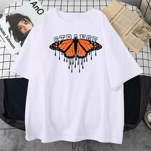 Camiseta personalizada de pareja de mariposas