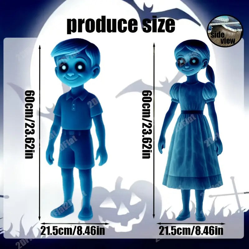 2D Flat 2pcs Halloween Yard Decoration Ground Plug